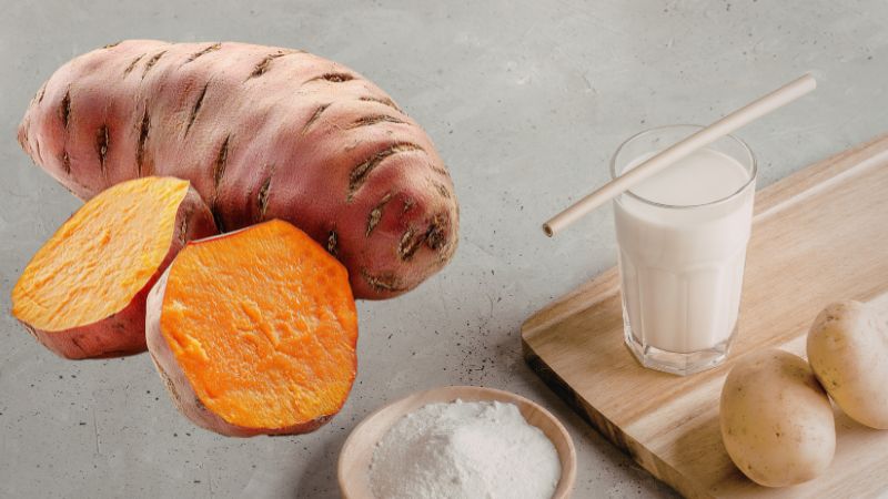Thực đơn bữa sáng Thứ 7: Khoai lang luộc và sữa ít béo
