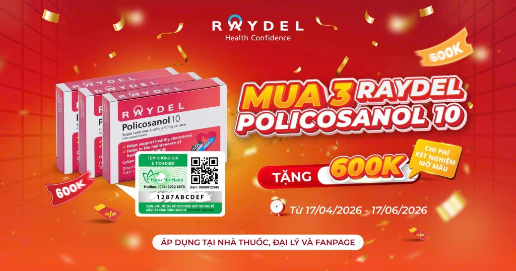 TRI ÂN ĐỒNG HÀNH - HỖ TRỢ CHI PHÍ XÉT NGHIỆM MỠ MÁU 600K