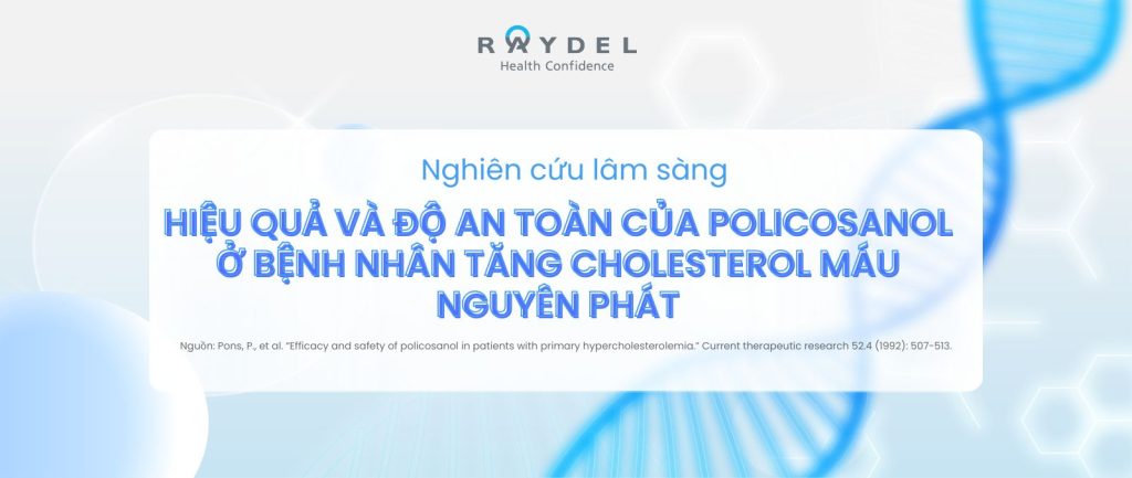 Hiệu quả và độ an toàn của policosanol ở bệnh nhân tăng cholesterol máu nguyên phát